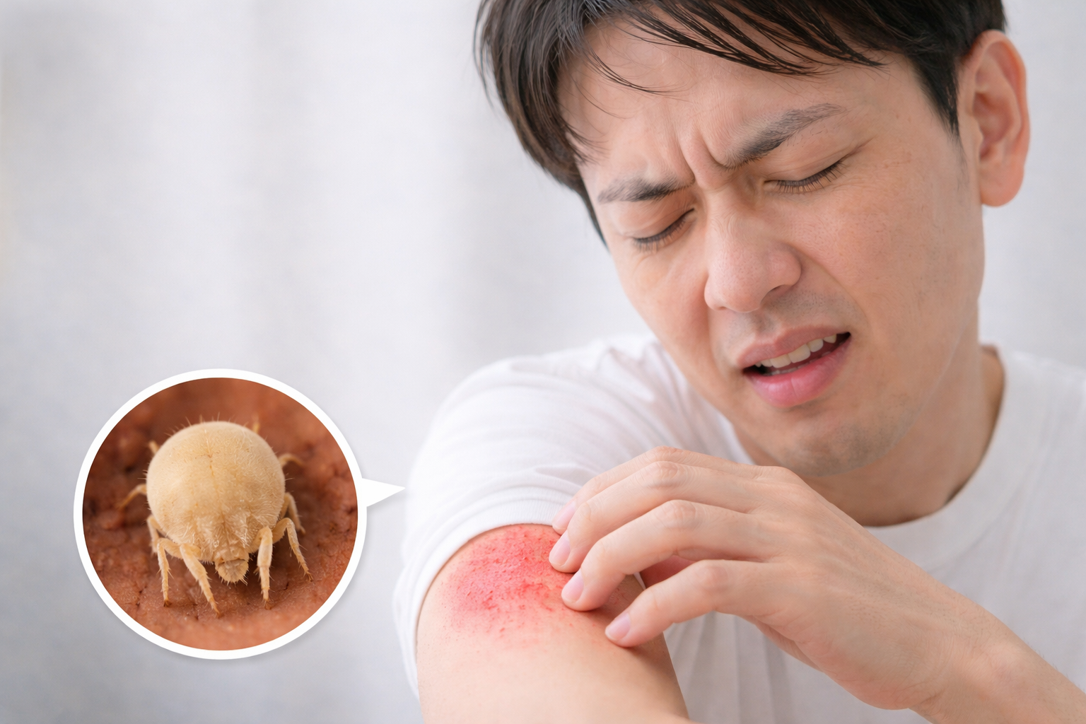 疥癬とは?強いかゆみの原因・うつるのか・治療法と日常での注意点 | シン・皮フ科クリニック 武蔵小山│武蔵小山駅徒歩4分│皮膚科・美容皮膚科